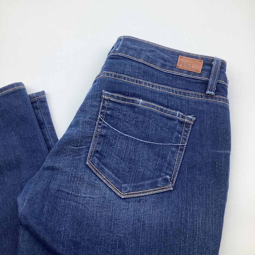 Paige Womens Jimmy Jimmy Skinny Denim Jeans Blue Size 26